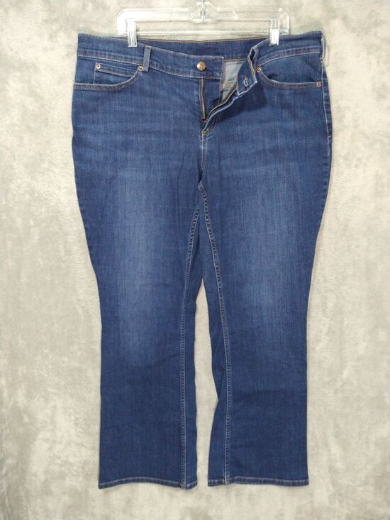 Duluth Trading Co. Denim - Duluth Trading Jeans Womens 18Wx31 Blue Denim Duluthflex Daily Bootcut Stretch